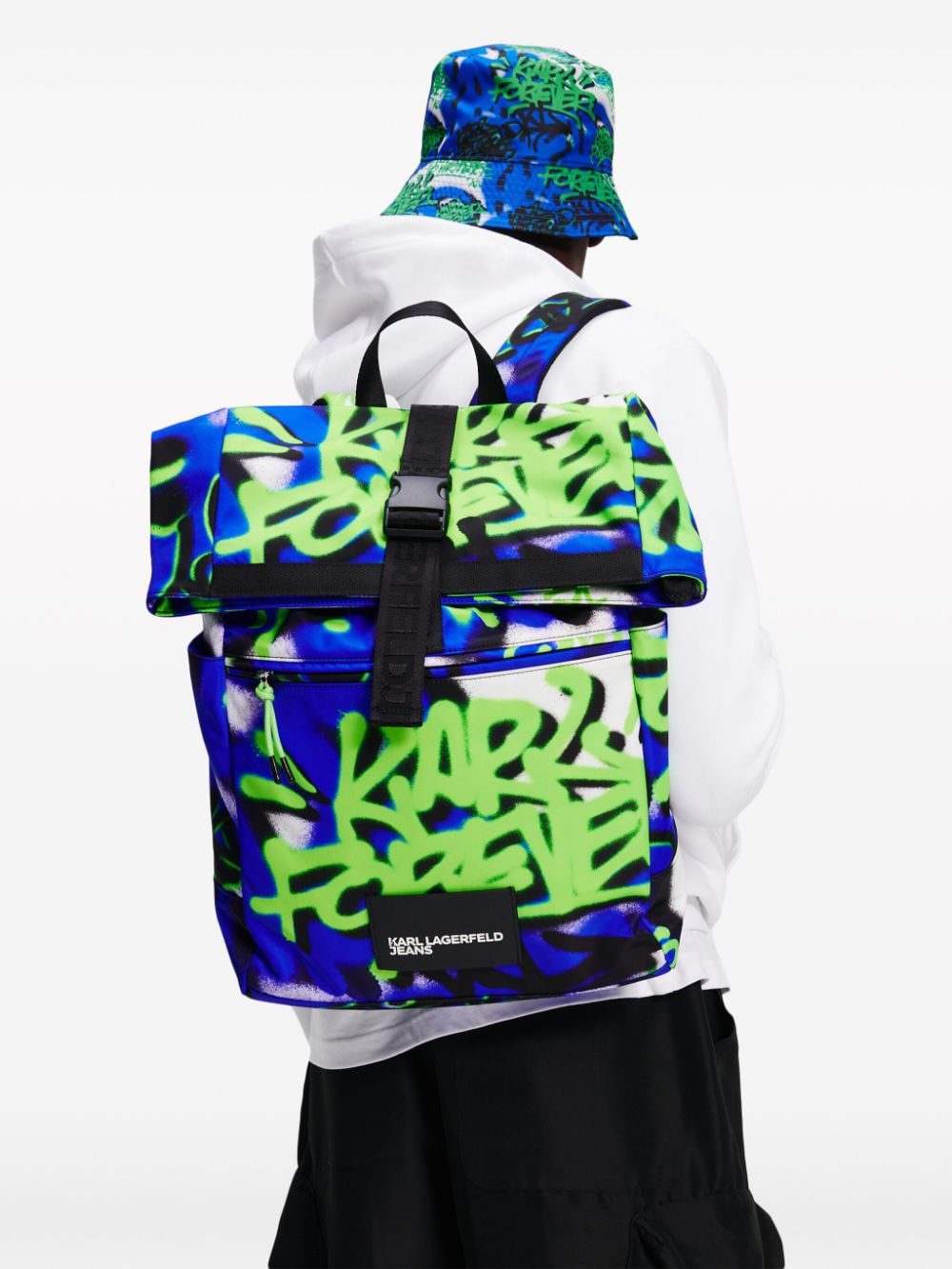 Karl Lagerfeld Jeans x Crapule2000 roll-top backpack - Image 2