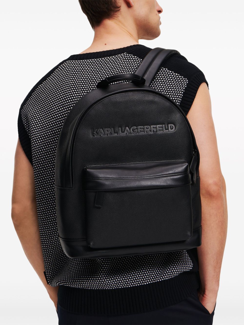 Karl Lagerfeld Essential leather backpack - Image 2