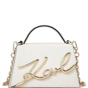 Karl Lagerfeld small Signature leather crossbody bag