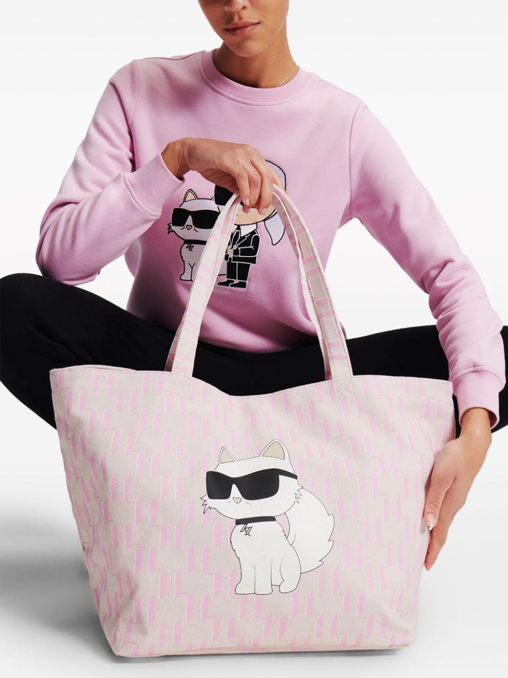 Karl Lagerfeld Ikonik Monogram Choupette tote bag - Image 5