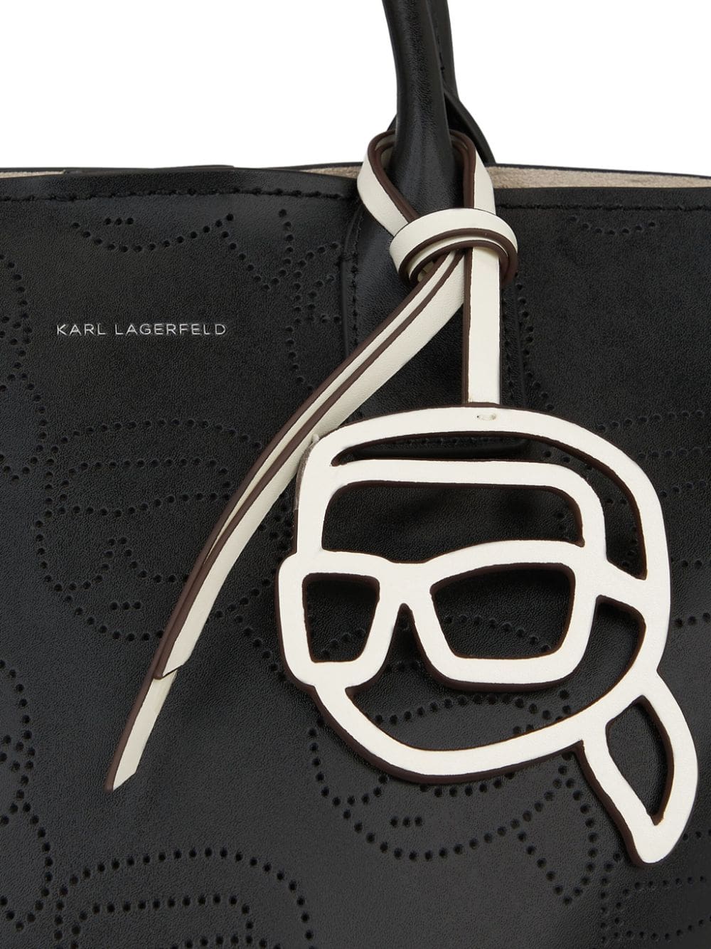 Karl Lagerfeld Ikonik perforated tote bag - Image 3