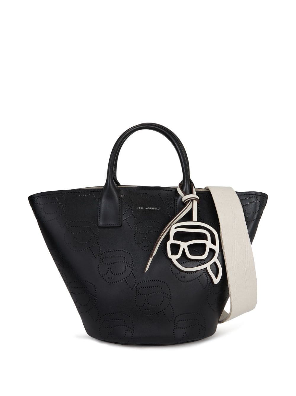 Karl Lagerfeld Ikonik perforated tote bag