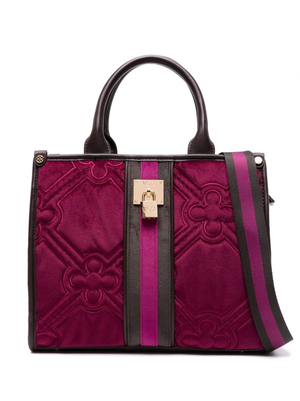 V°73 Iris matelassé tote bag