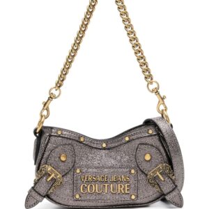 Versace Jeans Couture metallic faux-leather crossbody bag