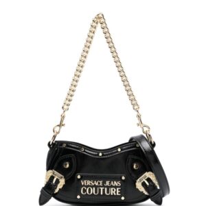 Versace Jeans Couture studded faux-leather shoulder bag