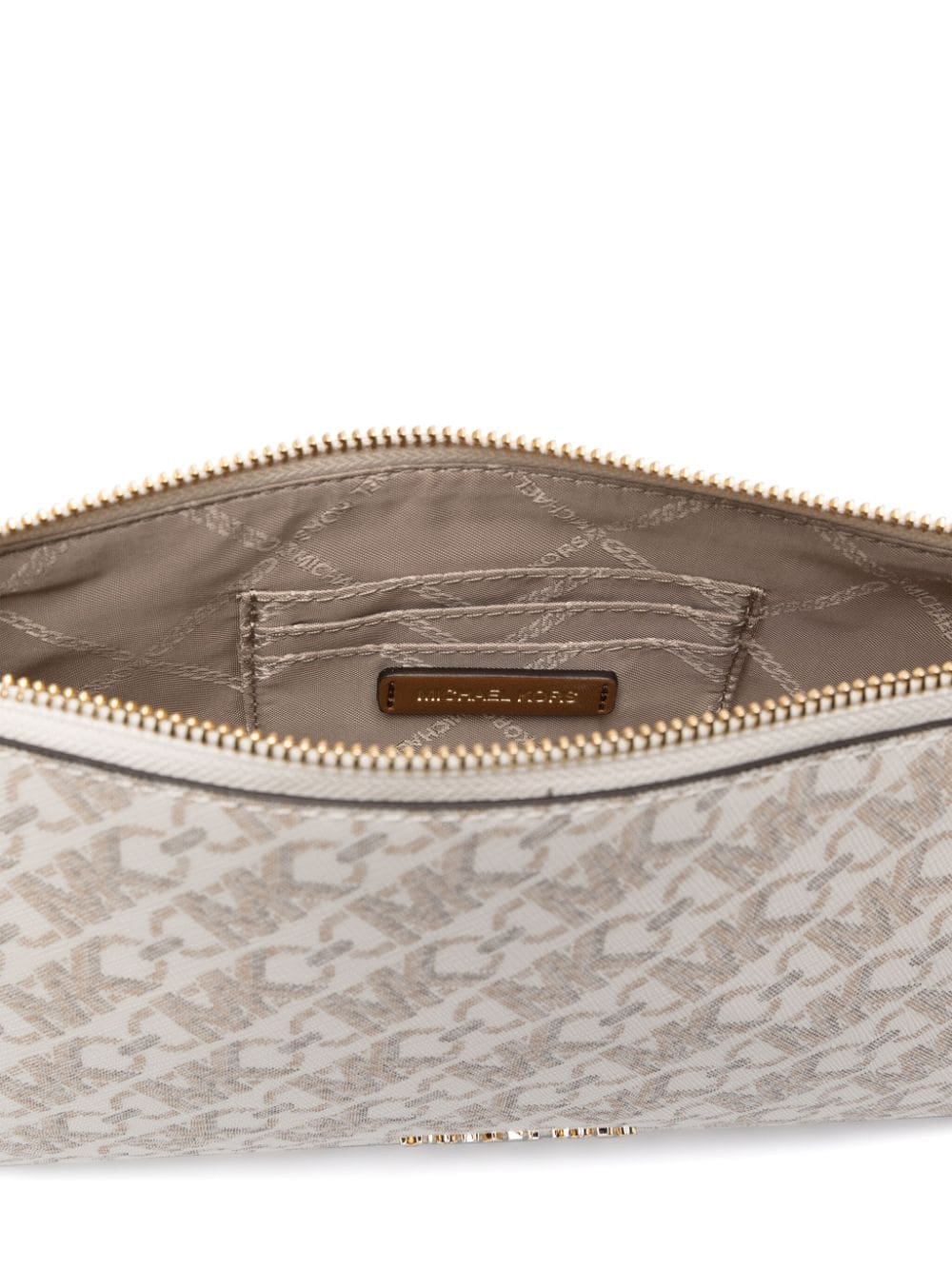 Michael Michael Kors monogram-jacquard leather shoulder bag - Image 5
