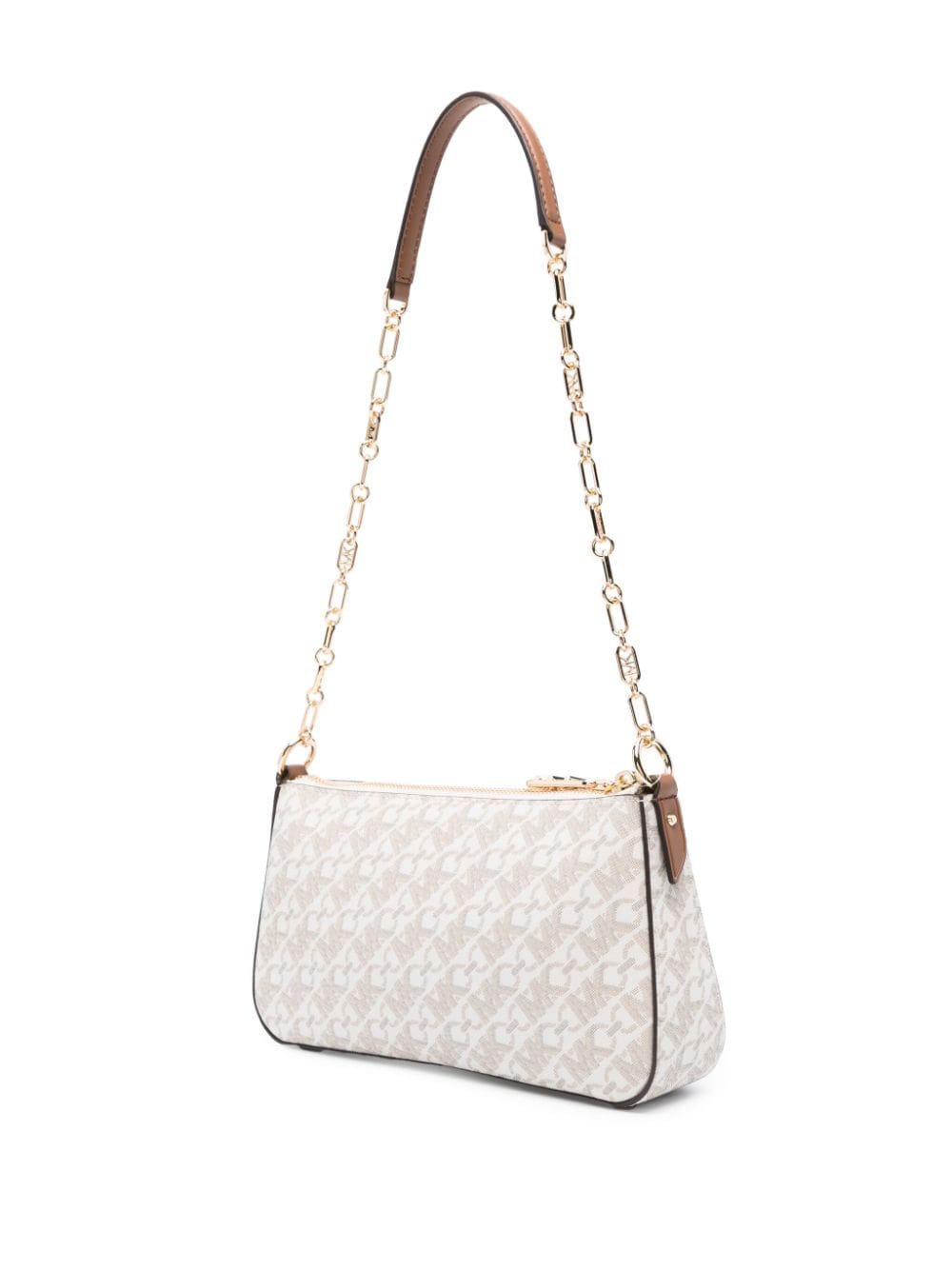 Michael Michael Kors monogram-jacquard leather shoulder bag - Image 3