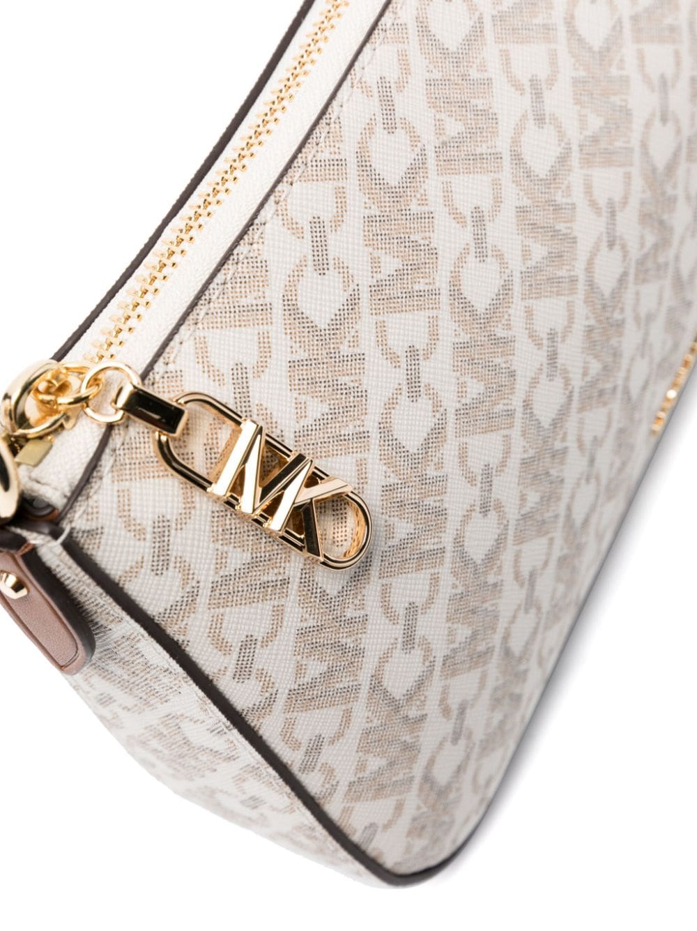 Michael Michael Kors monogram-jacquard leather shoulder bag - Image 4