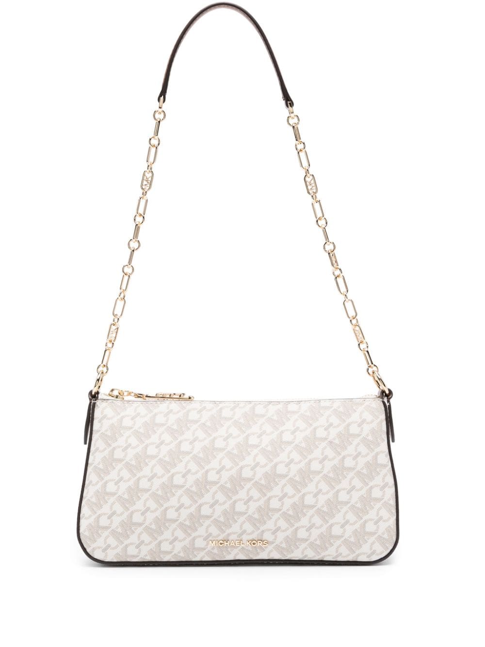 Michael Michael Kors monogram-jacquard leather shoulder bag