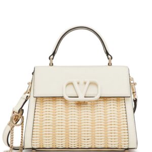 Valentino Garavani small VSling wicker top-handle bag
