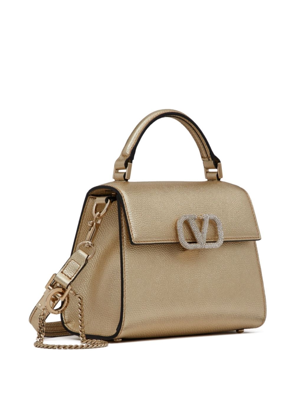 Valentino Garavani mini VSling metallic handbag - Image 3