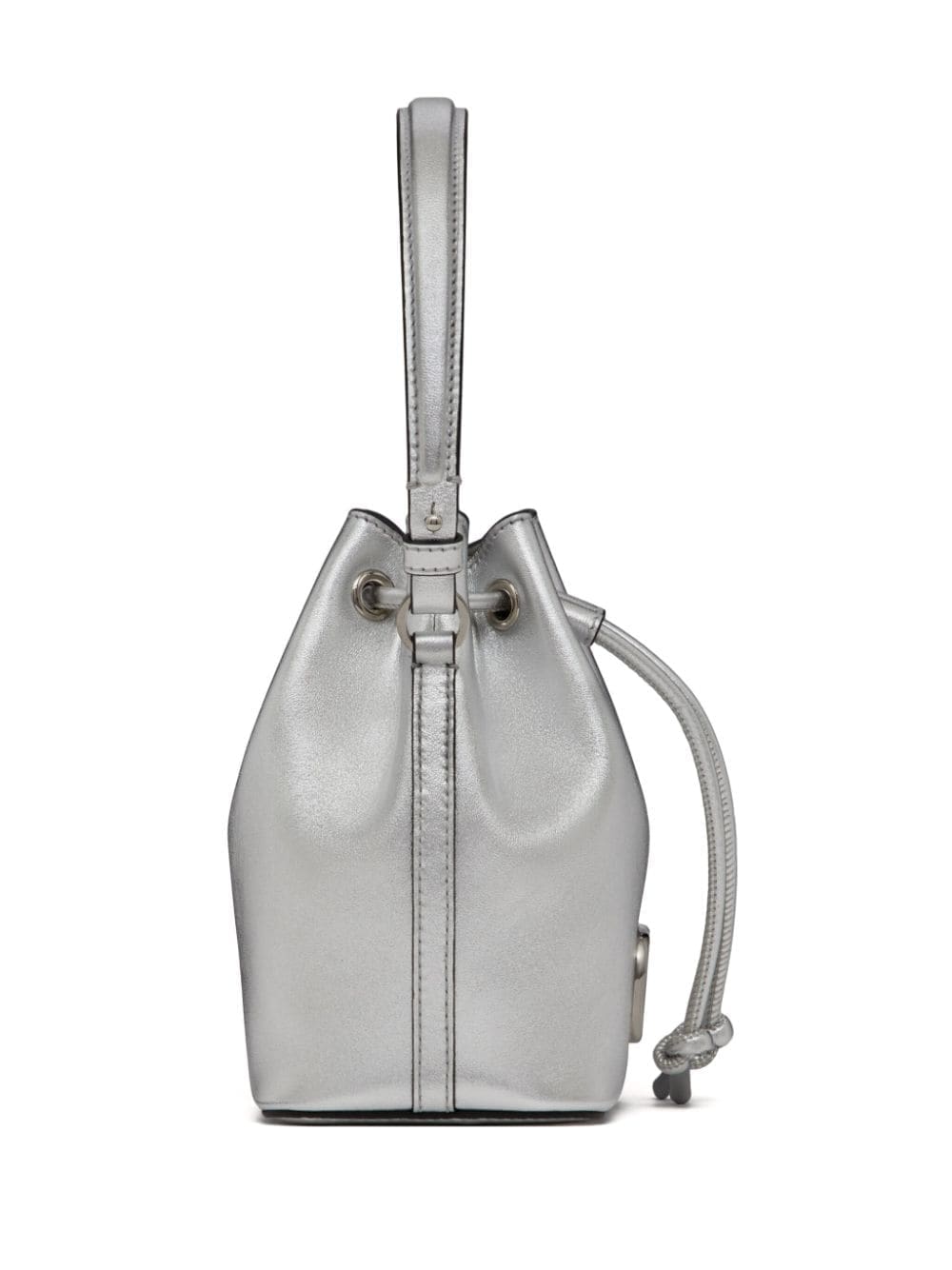 Valentino Garavani mini VLogo Signature metallic bucket bag - Image 5
