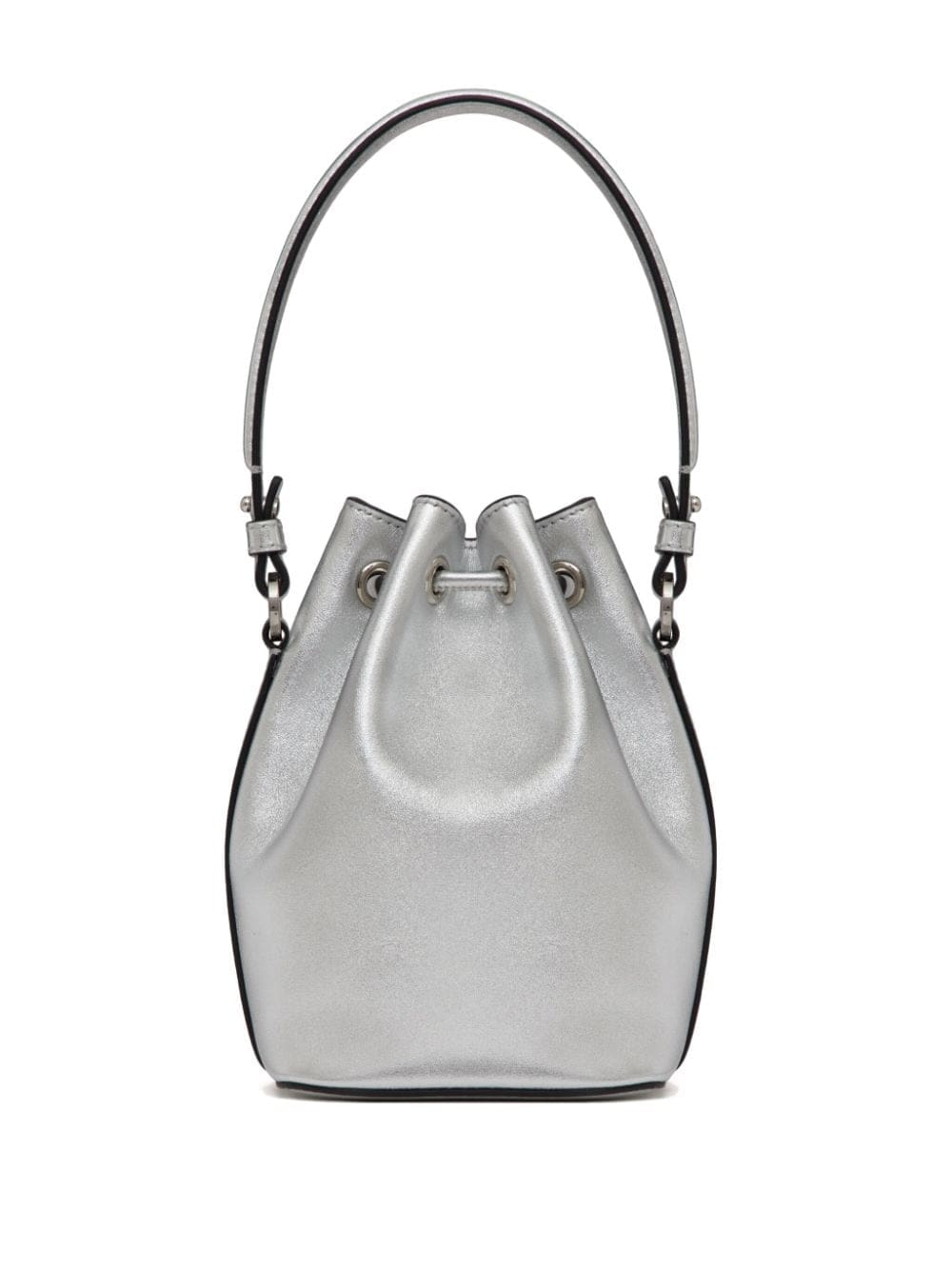 Valentino Garavani mini VLogo Signature metallic bucket bag - Image 3