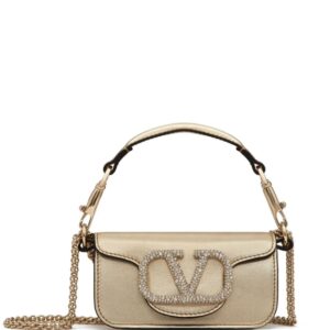 Valentino Garavani micro Locò crystal-embellished bag