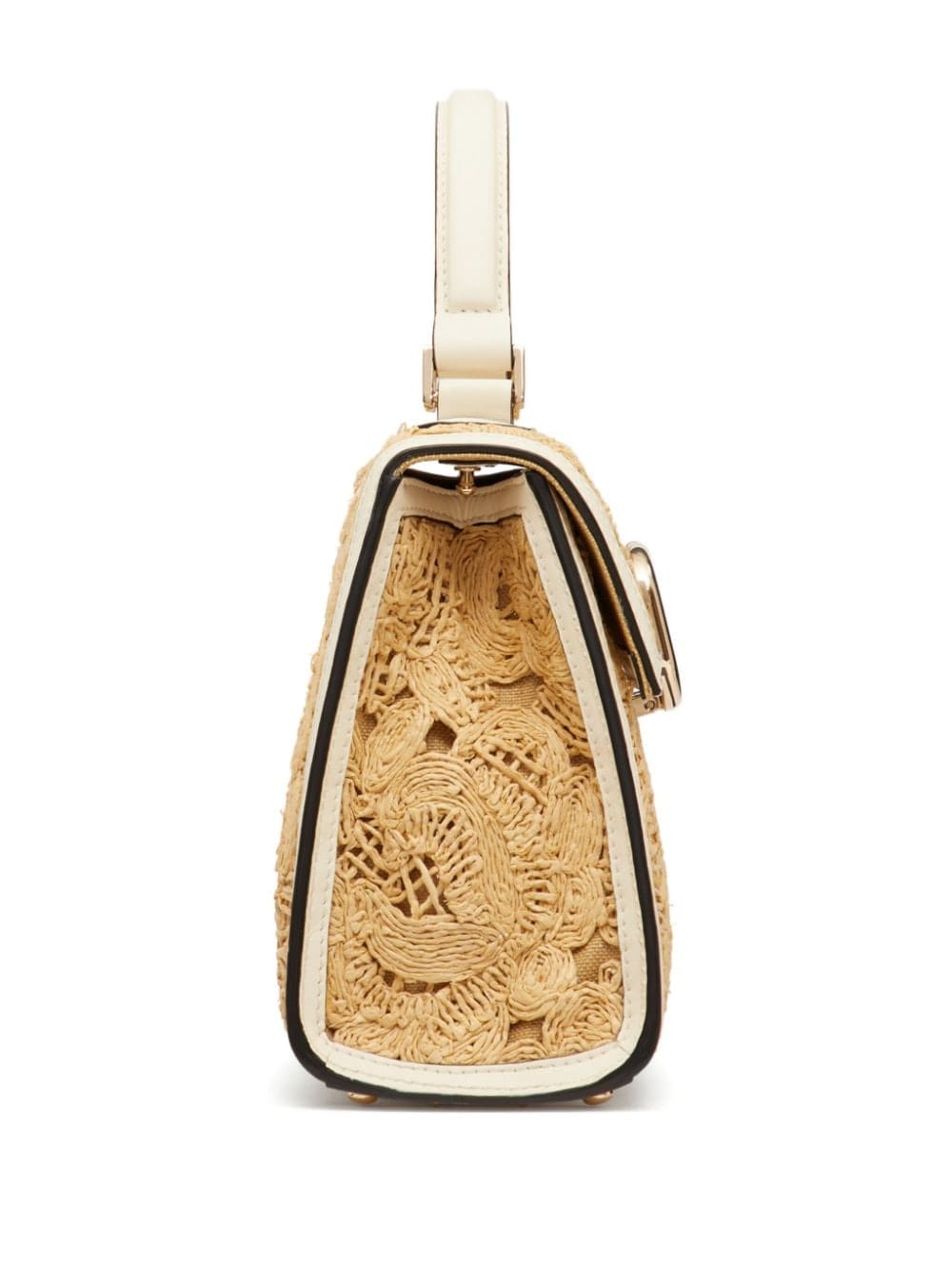 Valentino Garavani small VSling raffia handbag - Image 5