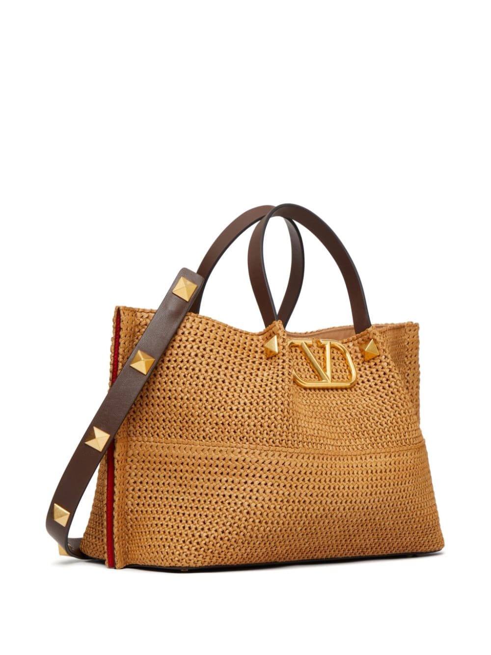 Valentino Garavani medium Summer raffia tote bag - Image 3