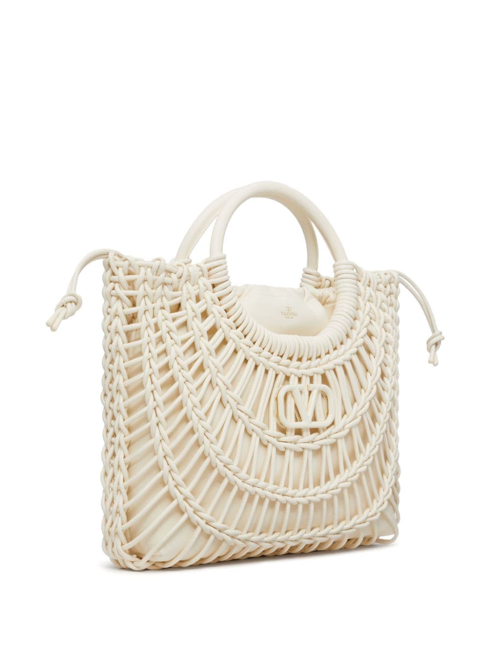 Valentino Garavani AllKnots woven tote bag - Image 3