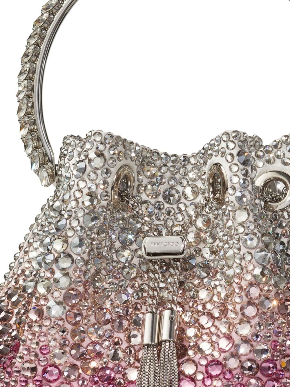 Jimmy Choo Bon Bon crystal-embellished bucket bag - Image 4