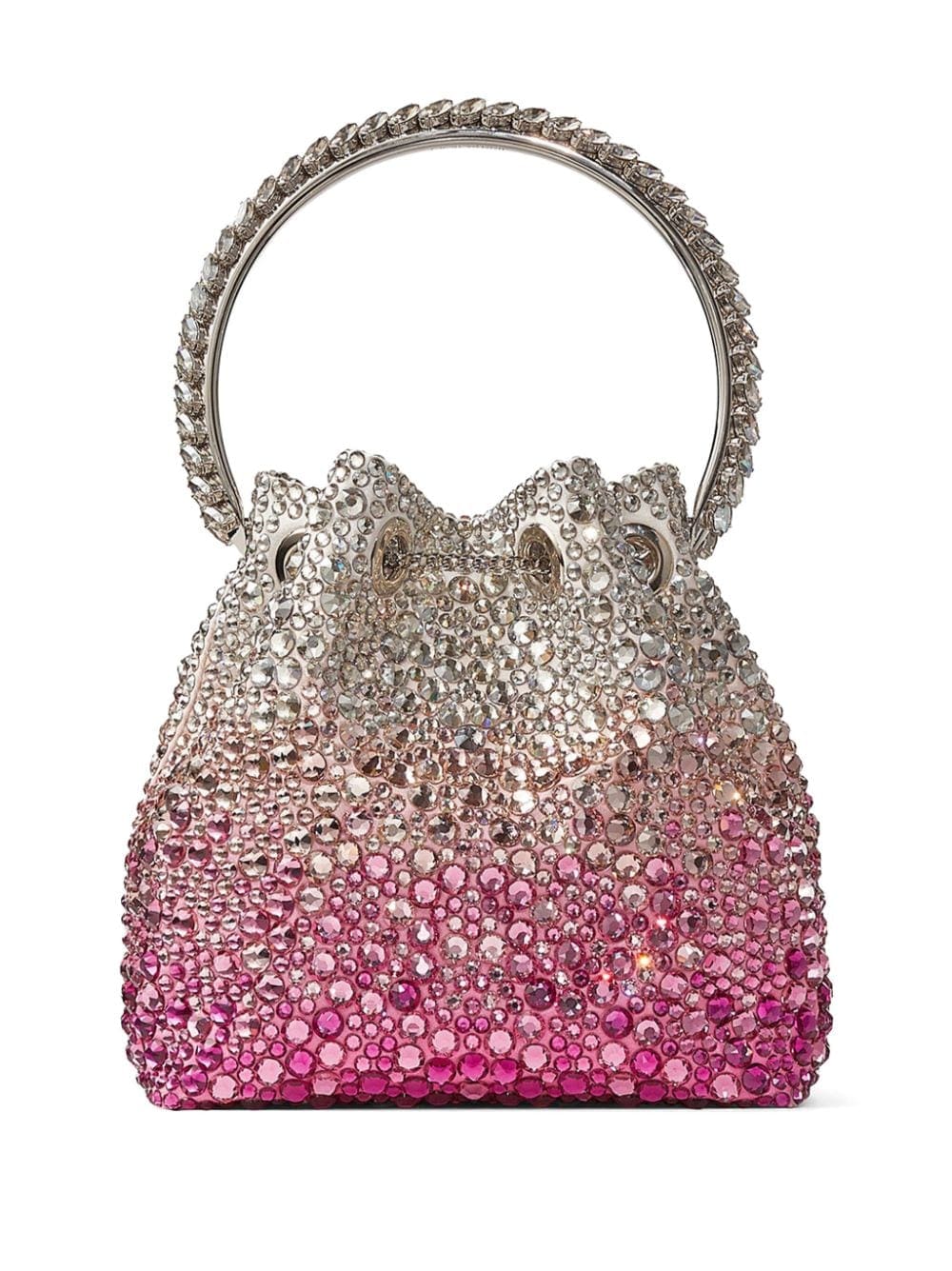 Jimmy Choo Bon Bon crystal-embellished bucket bag - Image 2