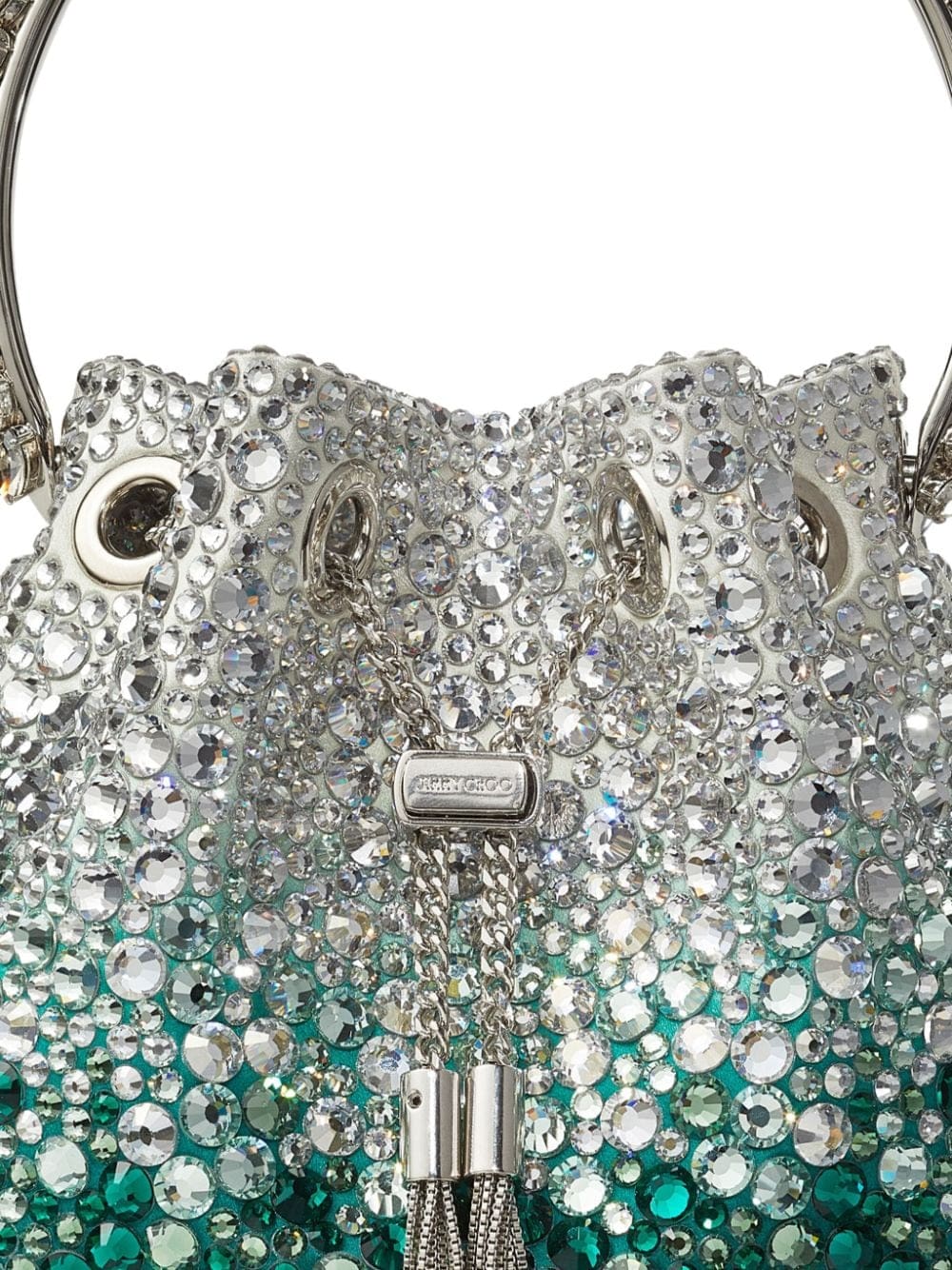 Jimmy Choo Bon Bon crystal-embellished bucket bag - Image 4