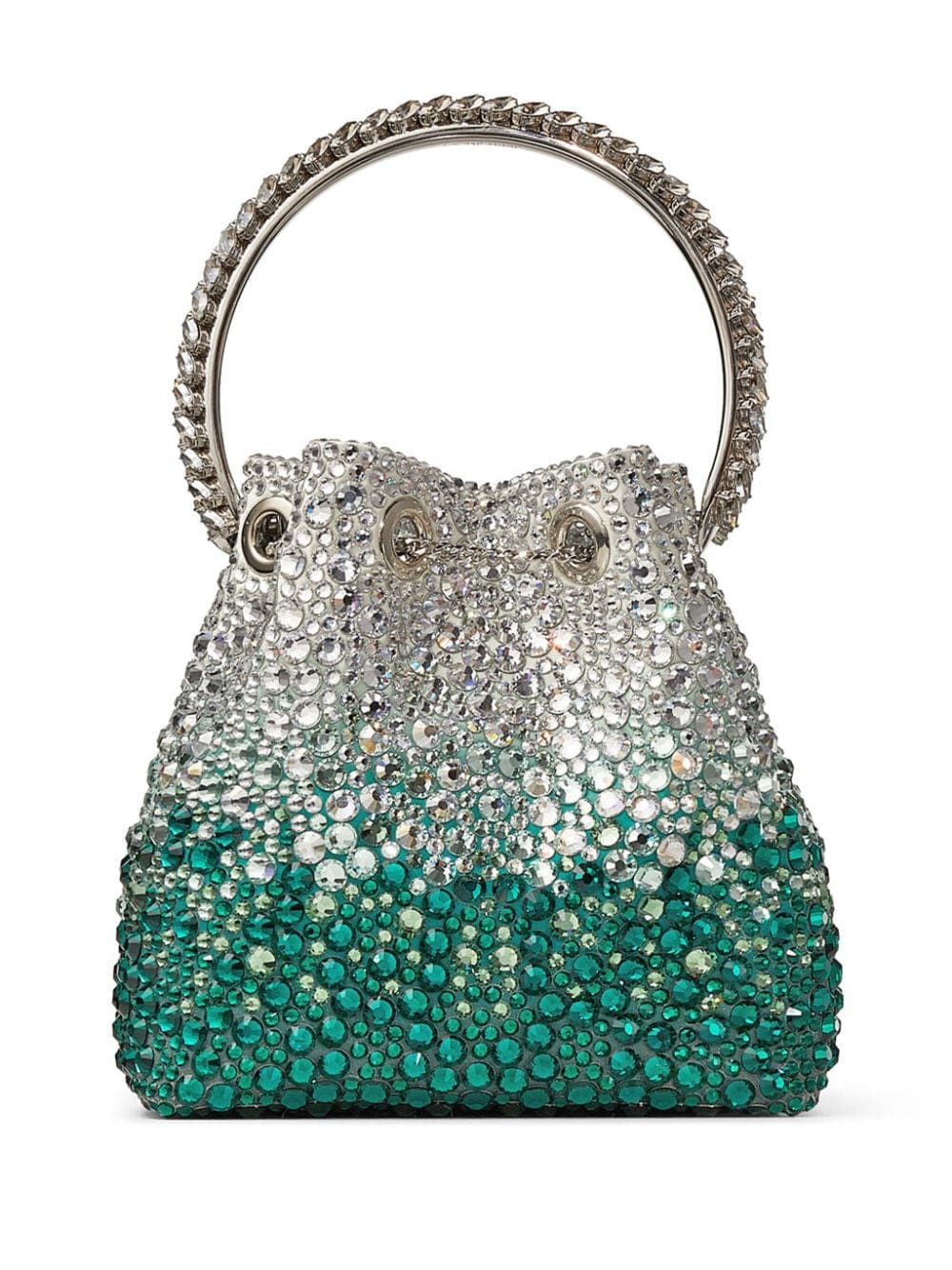 Jimmy Choo Bon Bon crystal-embellished bucket bag - Image 2