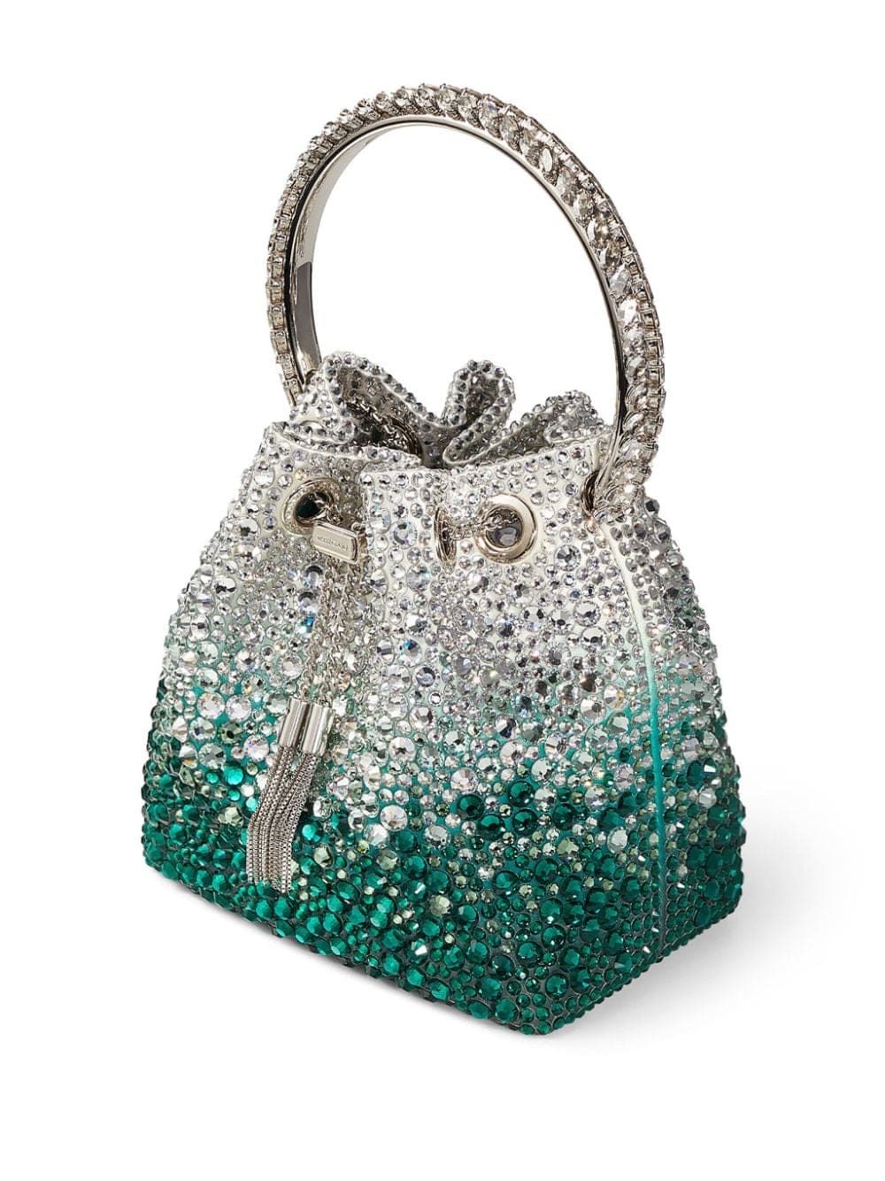 Jimmy Choo Bon Bon crystal-embellished bucket bag - Image 3