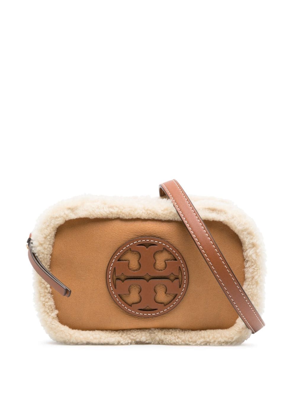 Tory Burch Perry Bombe shearling crossbody bag