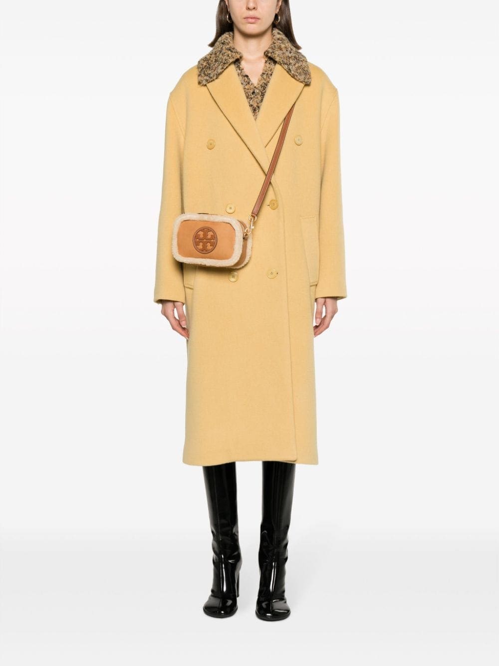 Tory Burch Perry Bombe shearling crossbody bag - Image 2