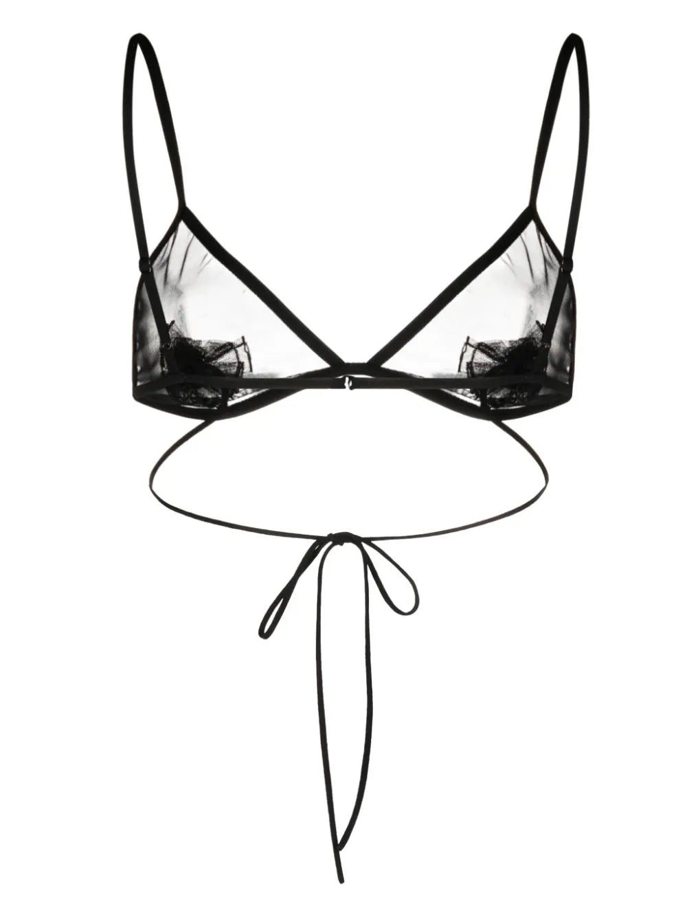 Nensi Dojaka flower-appliqué triangle bra - Image 2