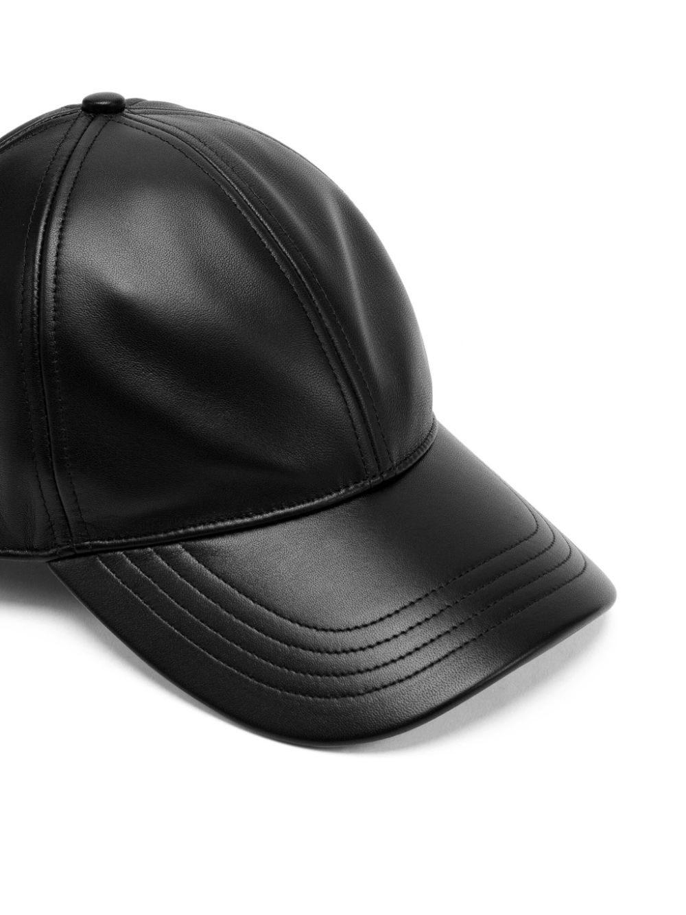 Diesel C-Bill leather baseball cap - Image 3