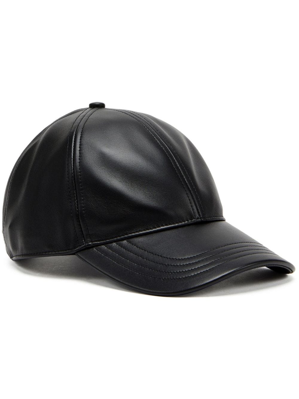 Diesel C-Bill leather baseball cap