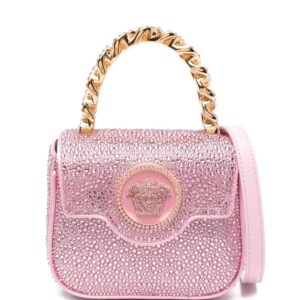 Versace La Medusa crystal-embellished mini bag