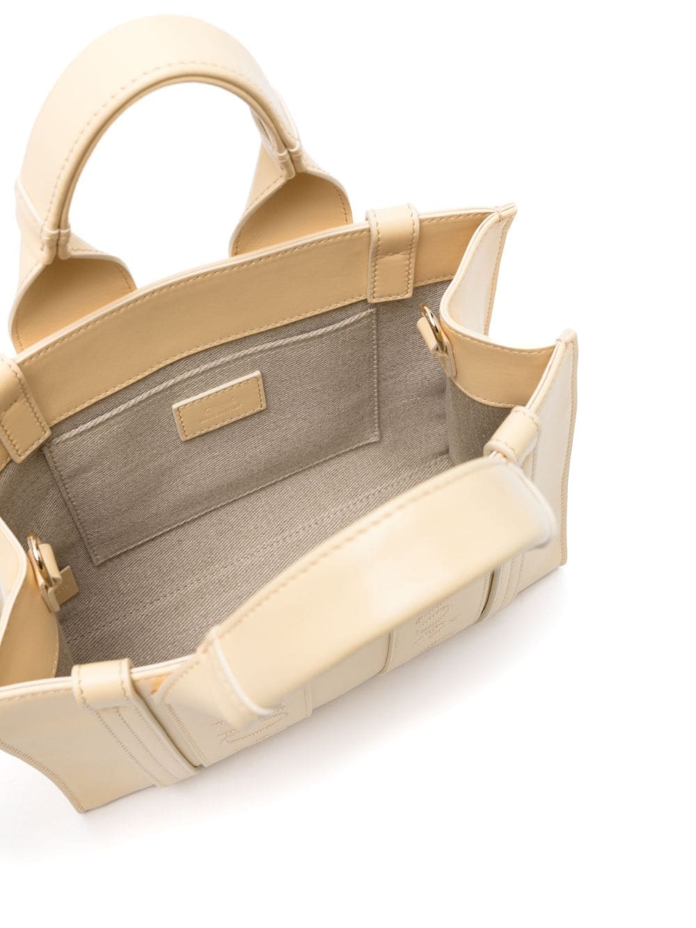 Chloé small Woody leather tote bag - Image 5