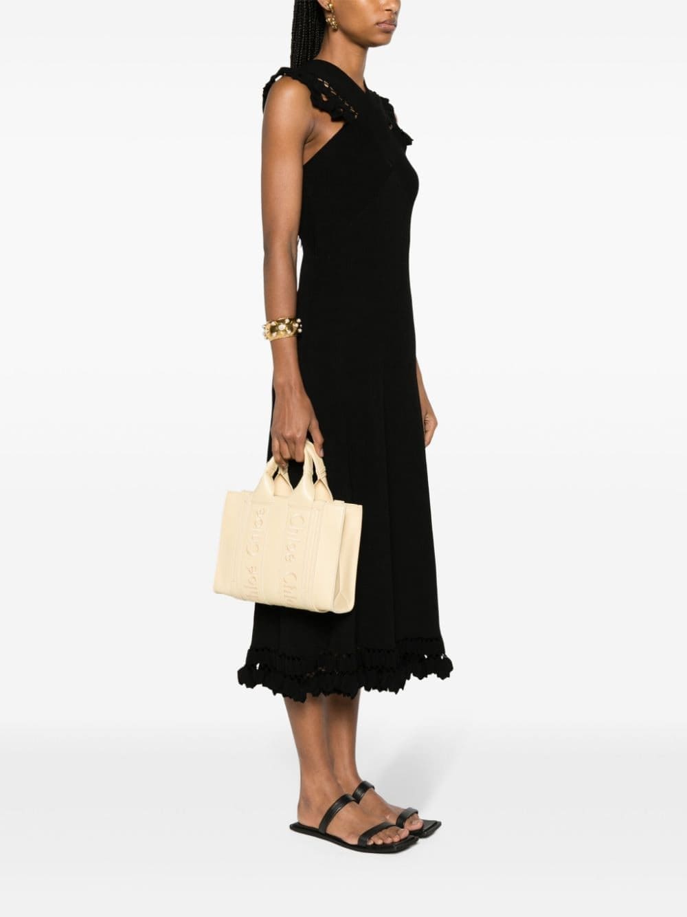 Chloé small Woody leather tote bag - Image 2