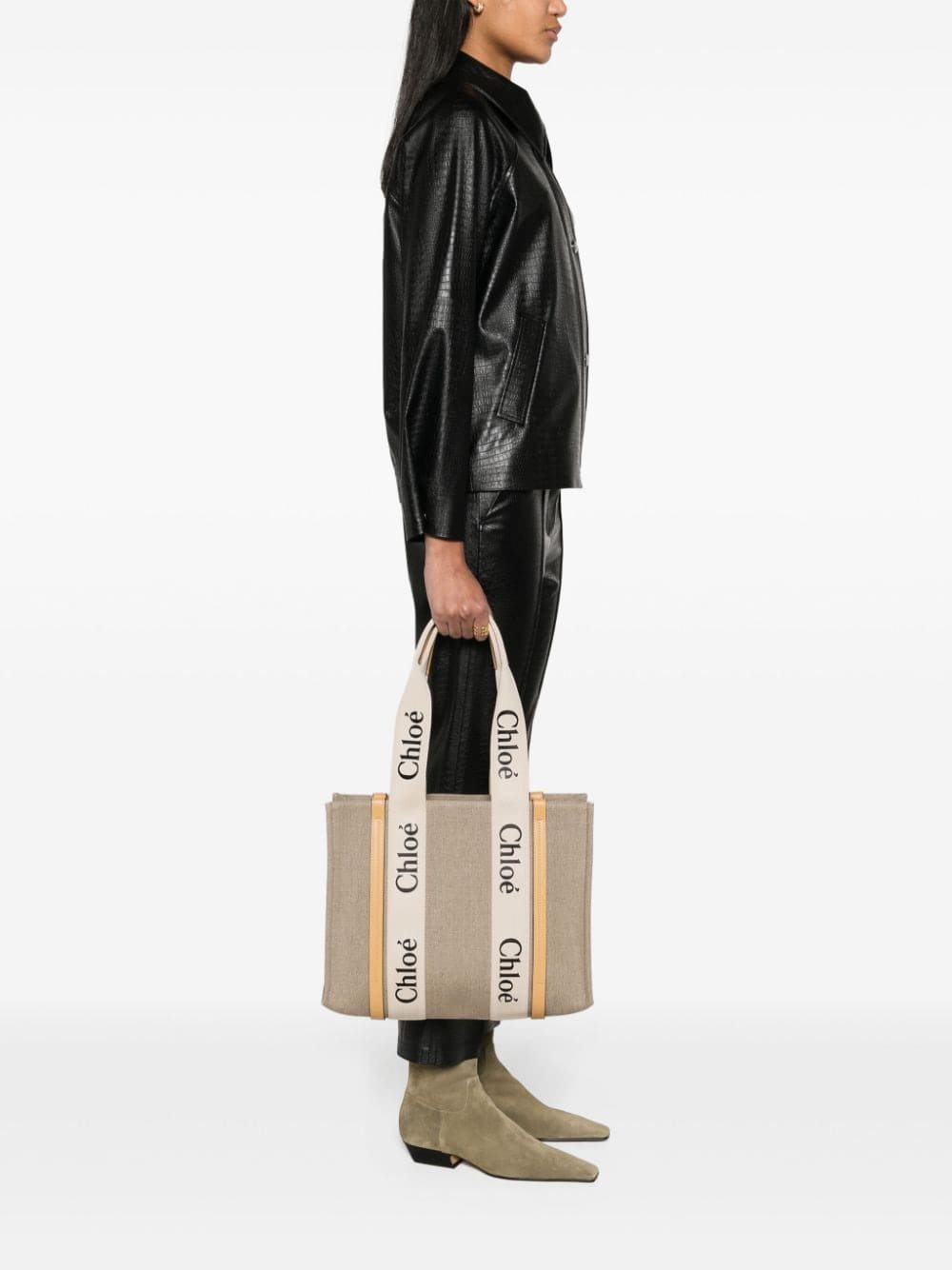 Chloé small Woody tote bag - Image 2