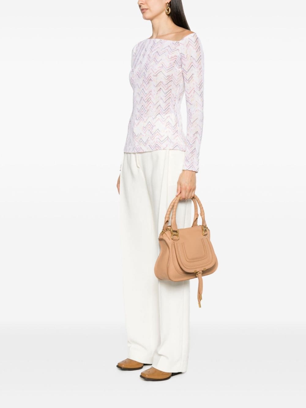 Chloé small Marcie leather tote bag - Image 2