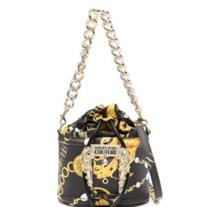 Versace Jeans Couture baroque-buckle bucket bag