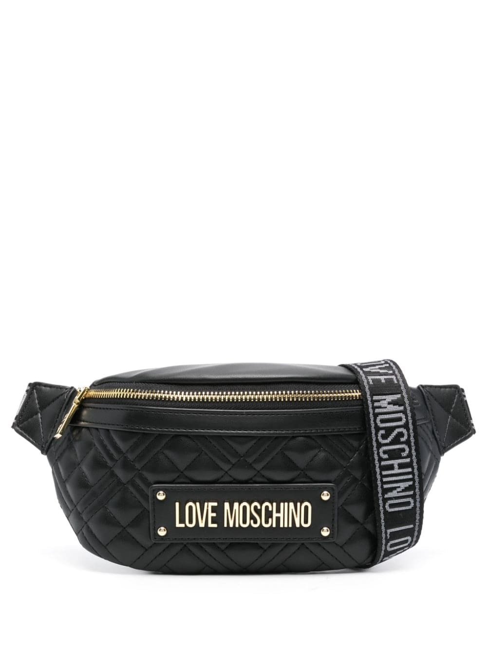 Love Moschino logo-plaque belt bag