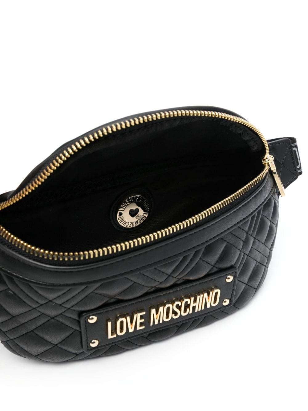 Love Moschino logo-plaque belt bag - Image 4