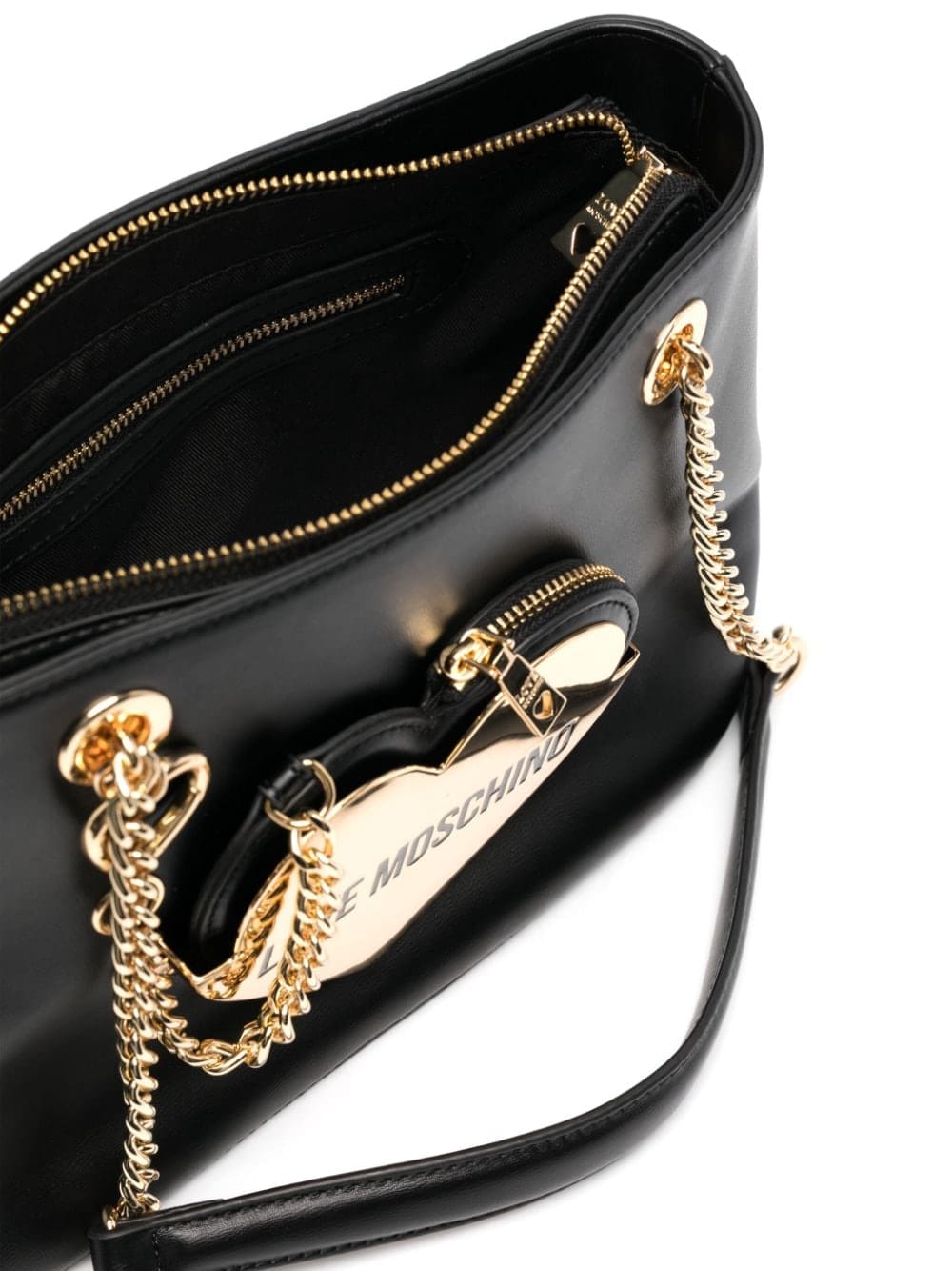 Love Moschino enamelled-logo shoulder bag - Image 5