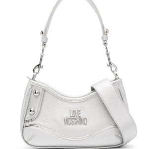 Love Moschino metallic logo-lettering shoulder bag