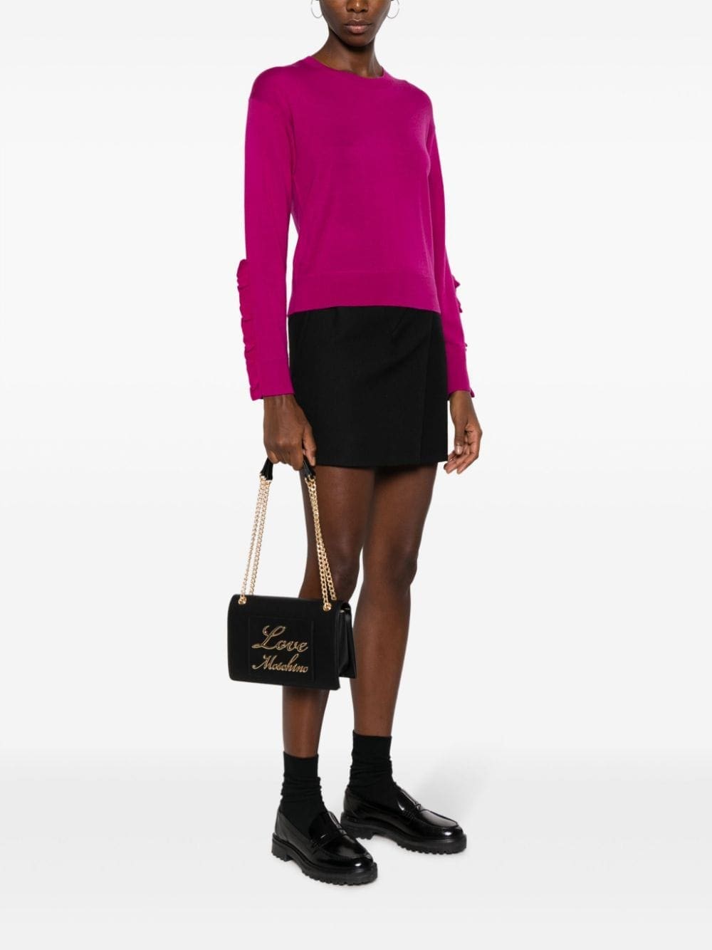 Love Moschino logo-lettering shoulder bag - Image 2