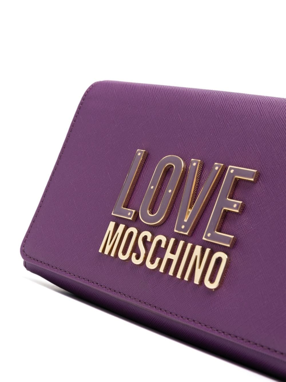 Love Moschino enamelled logo-lettering crossbody bag - Image 4