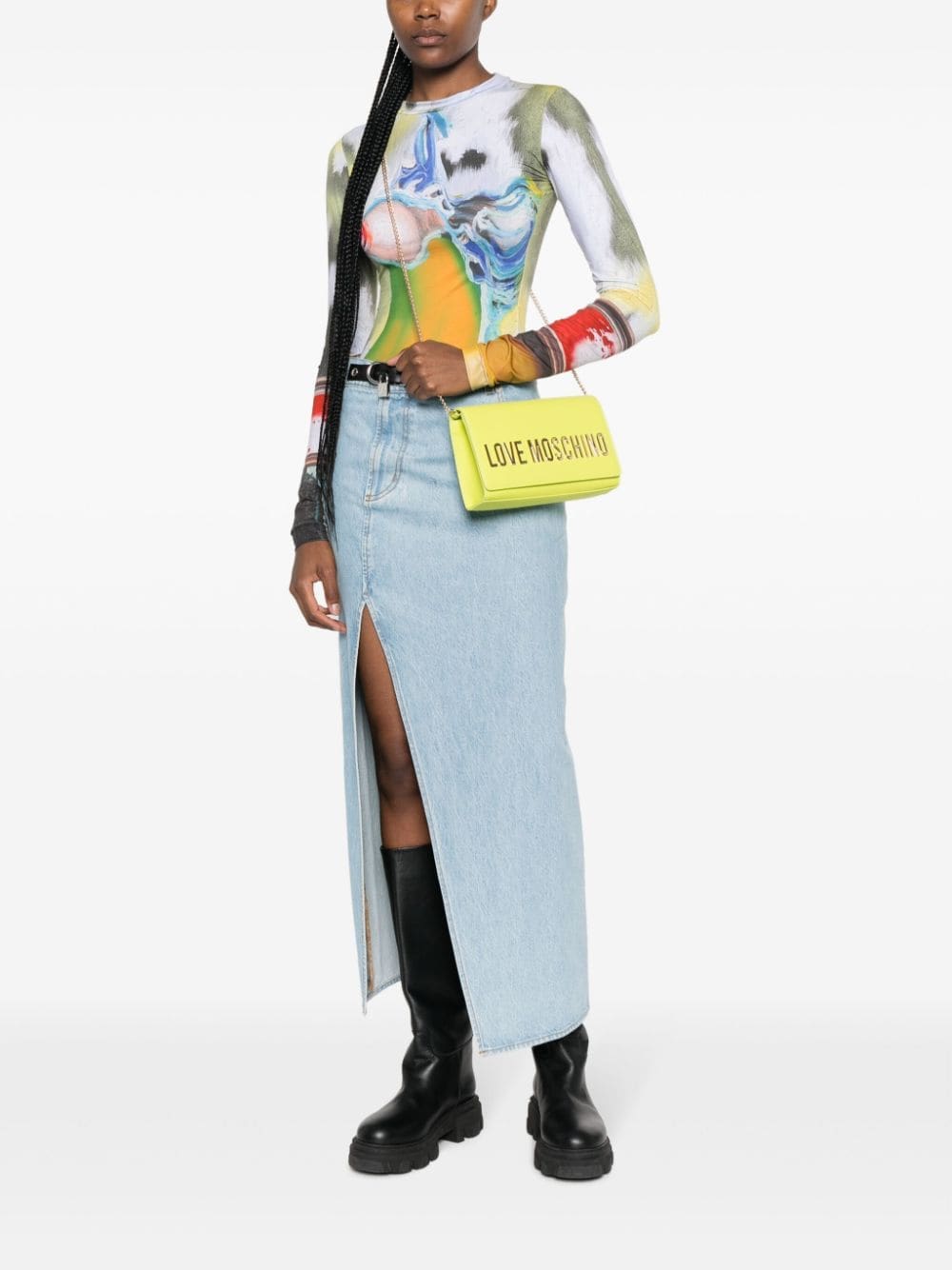 Love Moschino logo-lettering shoulder bag - Image 2