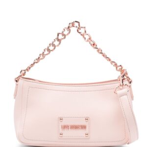 Love Moschino logo-plaque shoulder bag