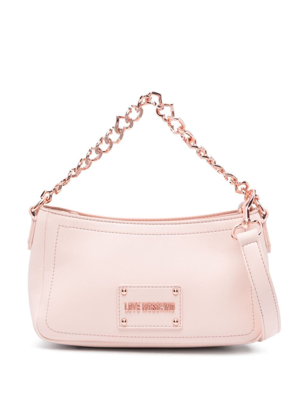 Love Moschino logo-plaque shoulder bag