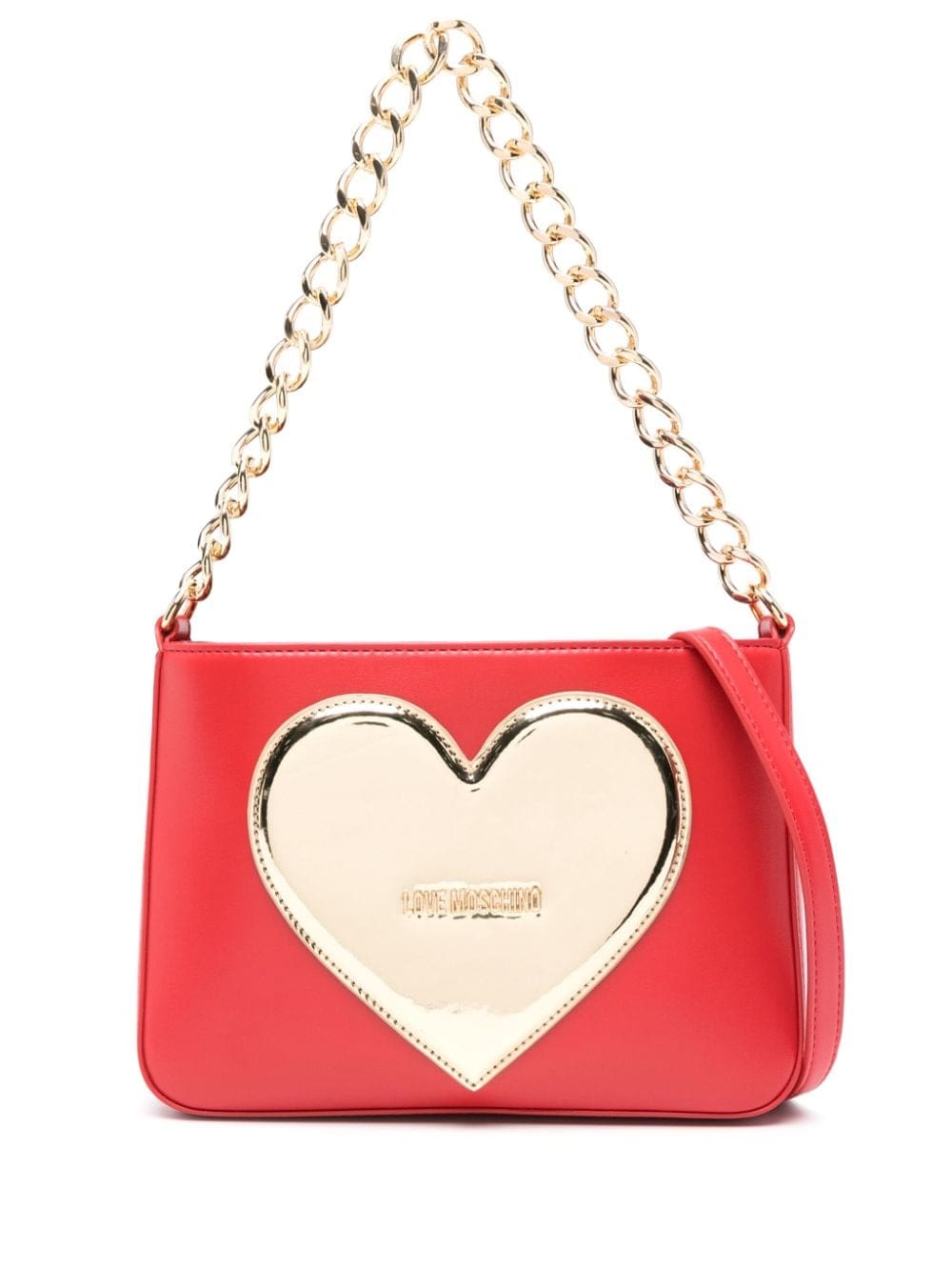 Love Moschino heart-patch shoulder bag