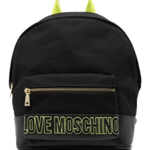 Love Moschino logo-embroidered backpack
