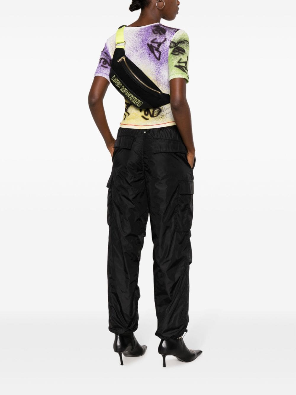 Love Moschino logo-patch belt bag - Image 2