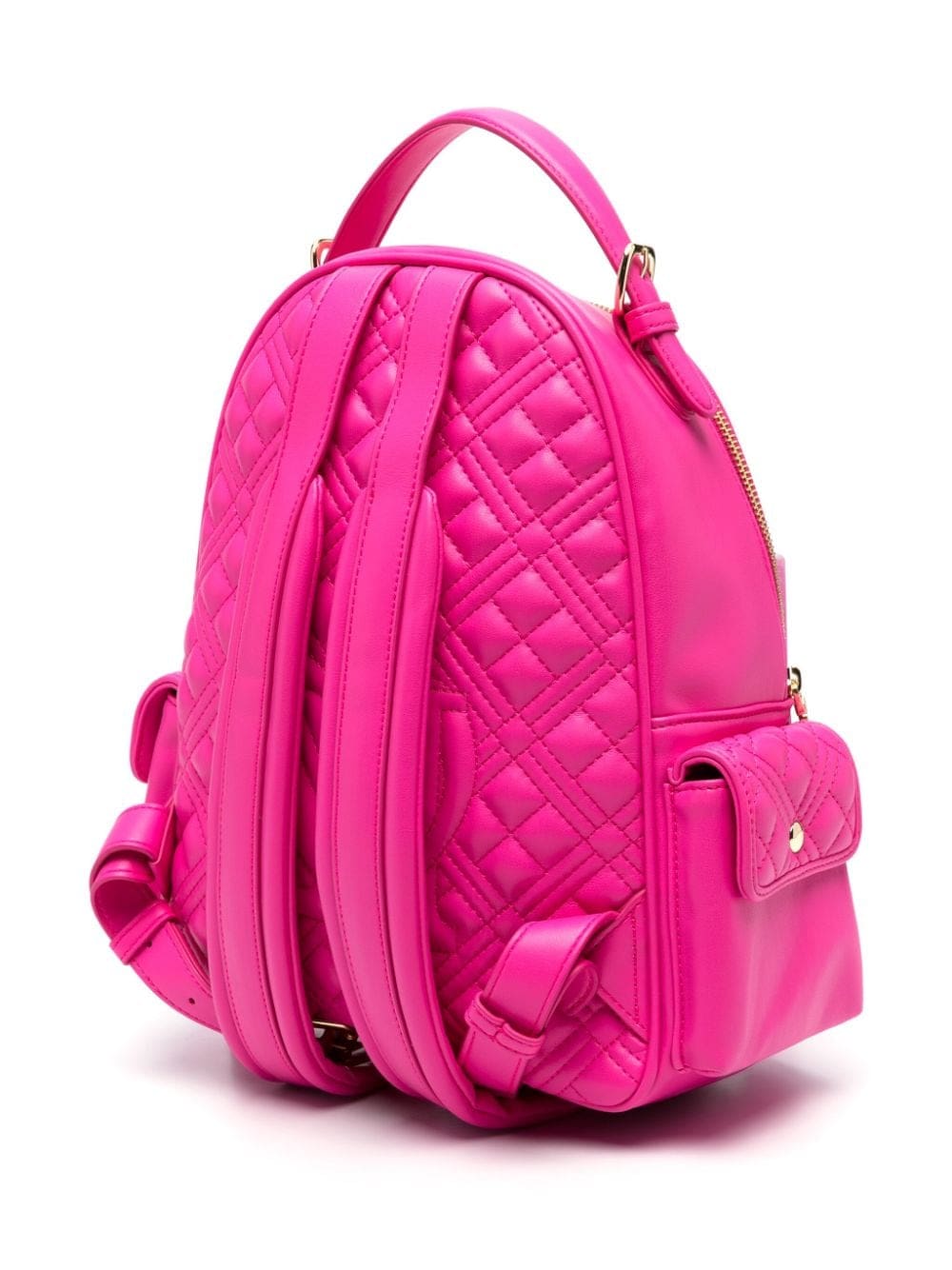 Love Moschino logo-lettering quilted backpack - Image 3